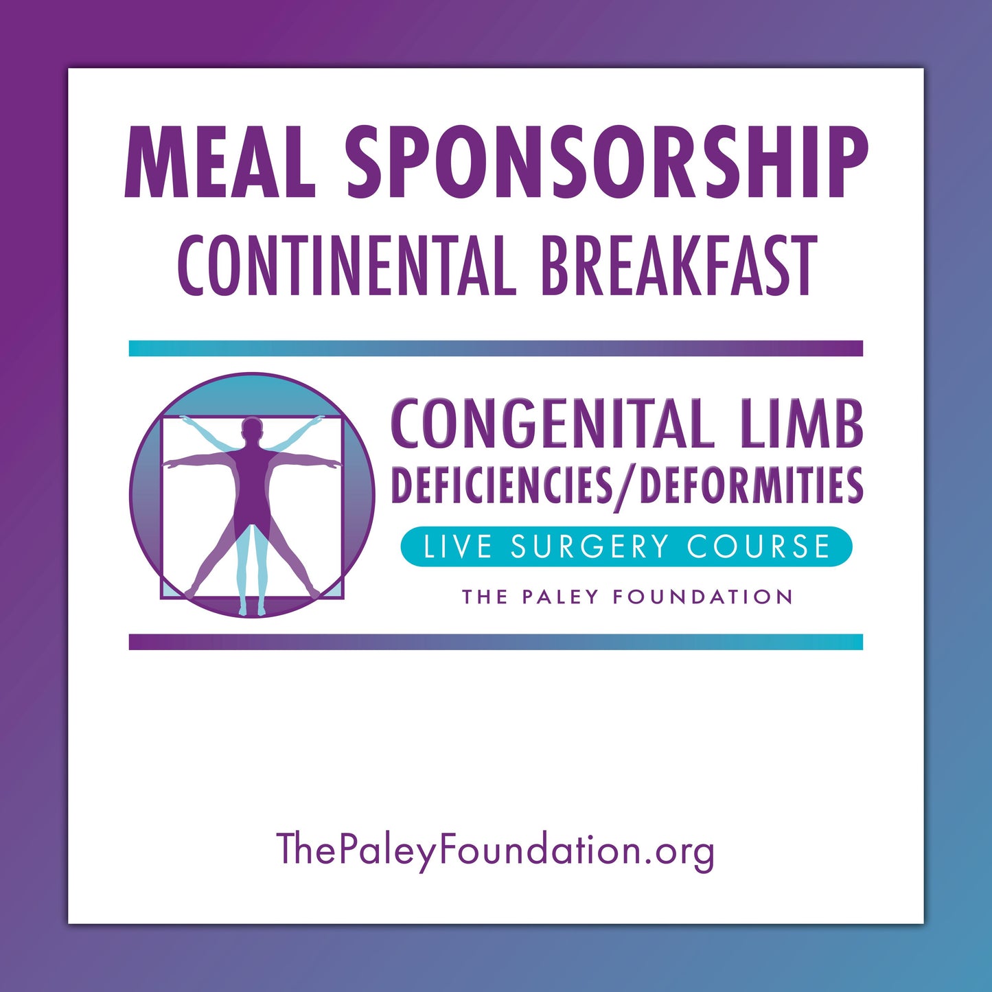 Meal Sponsorship - Continental Breakfast