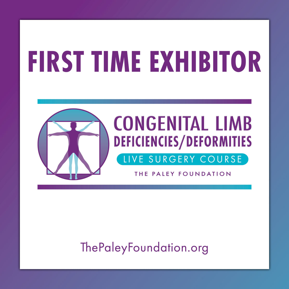 First Time Exhibitor - 2026 Congenital Deficiencies & Deformities Course